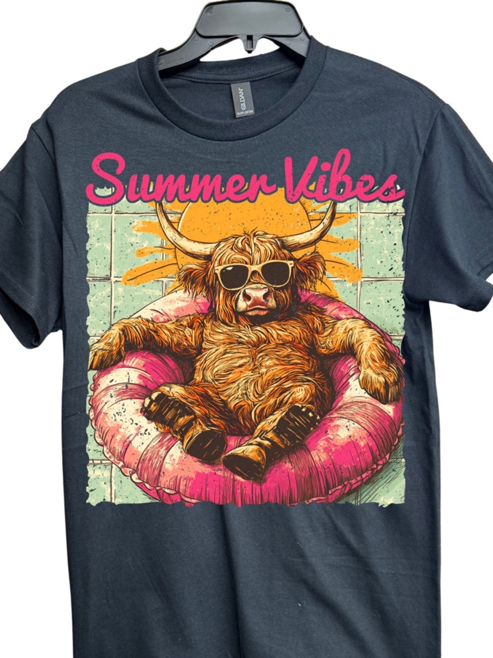 Western Cow Black Graphic Tee